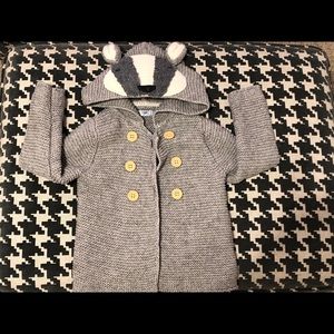 Baby Boden Raccoon Sweater jacket